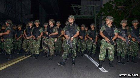 Armed police in Thailand