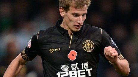 Aston Villa winger Marc Albrighton joined Wigan on loan in late October