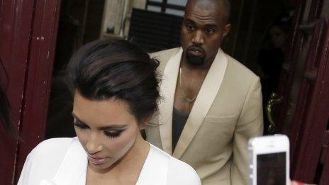 Kim Kardashian and Kanye West