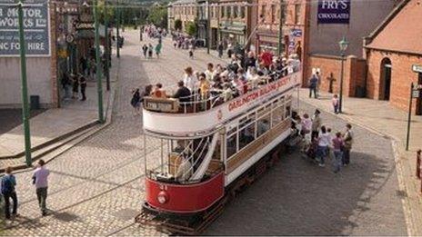 A tram at Beamish, Living Museum of the North