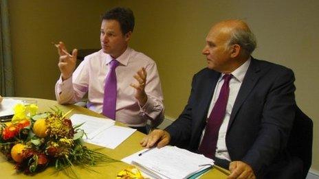 Nick Clegg and Vince Cable