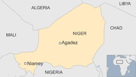 Map of Niger