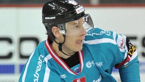 Robby Sandrock of the Belfast Giants