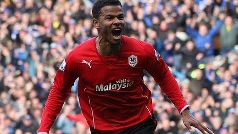 Cardiff City striker Fraizer Campbell