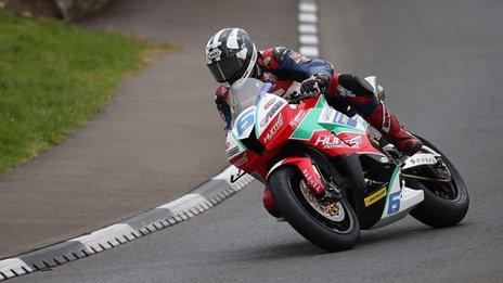 Michael Dunlop was fastest in practice at the Isle of Man TT