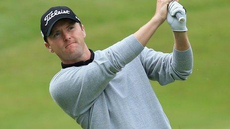 Michael Hoey lost ground on day two of the Nordea Masters in Sweden