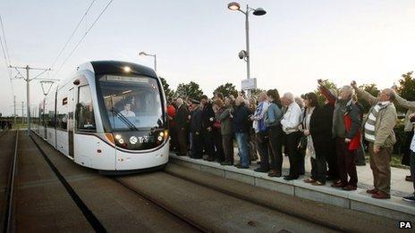 First Edinburgh tram service