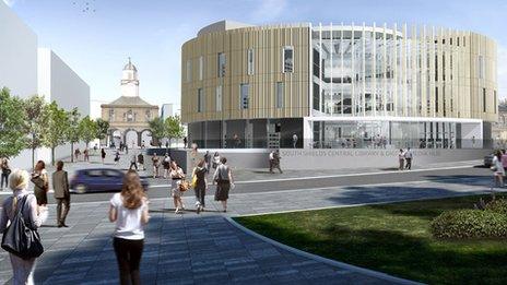 Plan for South Shields Market Place