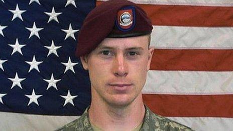 Undated image of US Army Sgt Bowe Bergdahl