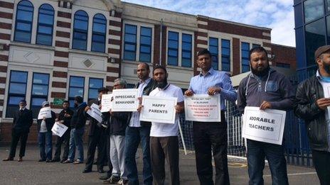 Protest by parents