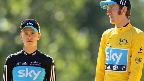 Chris Froome and Sir Bradley Wiggins