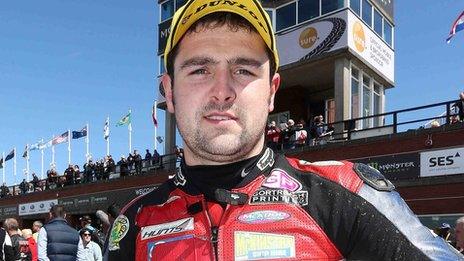 Michael Dunlop at the Isle of Man TT races