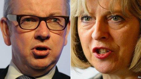 Michael Gove and Theresa May