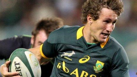 Johan Goosen of the Springboks