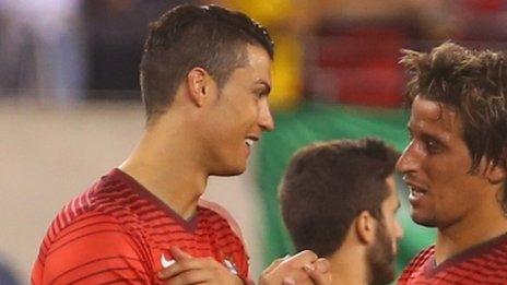 Cristiano Ronaldo and Fabio Coentrao