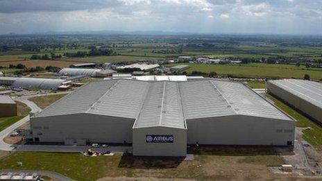 Airbus' North Factory at Broughton, Flintshire