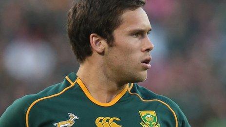 Jan Serfontein in action for South Africa