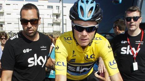 Britain's Chris Froome of Team Sky