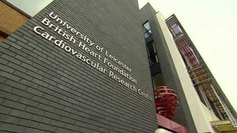 Front of the new research centre building