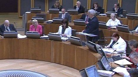 Labour AMs in the chamber