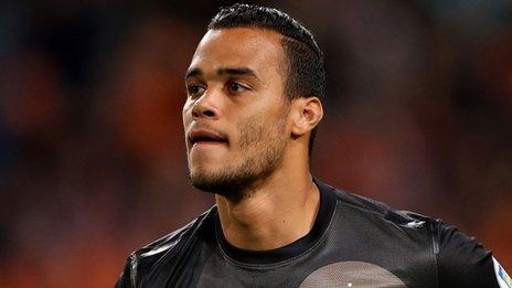 Michel Vorm in action for the Netherlands