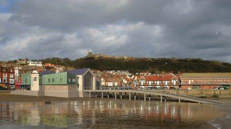 Artists' impression of Scarborough lifeboat station