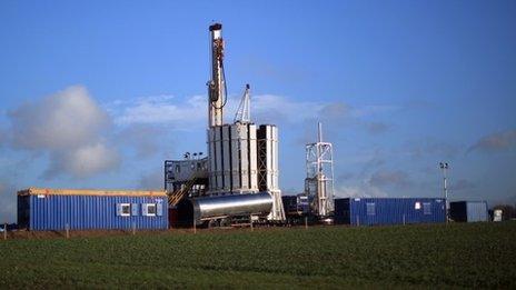 Fracking site in Lancashire