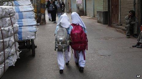 Going to school in New Delhi