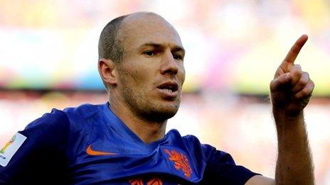 Arjen Robben of Netherlands