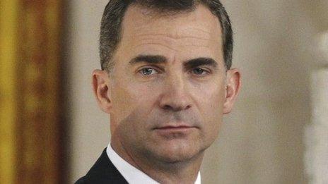 Spain"s Crown Prince Felipe (18 June 2014)