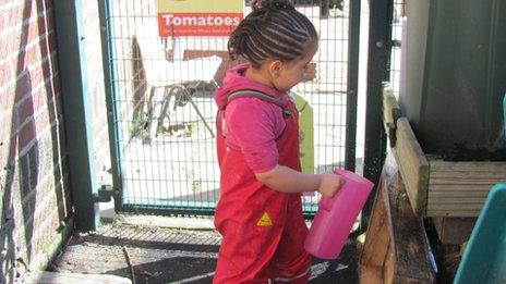 Child in a nursery