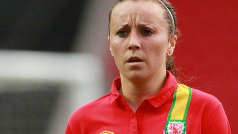 Wales striker Natasha Harding