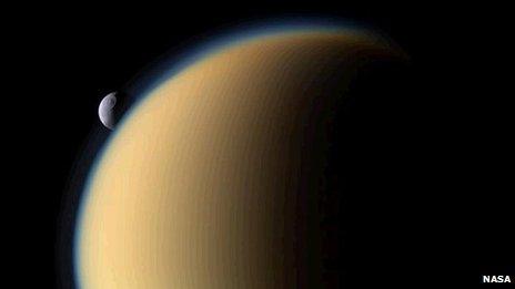 Titan and Tethys