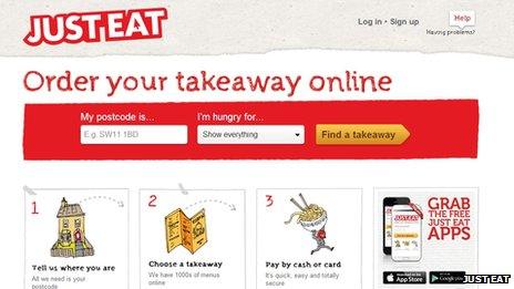 Just Eat website