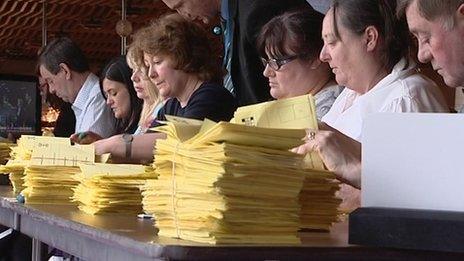 Votes being counted in Newcastle