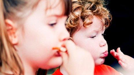 Children eating