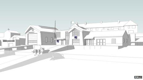 Artist's impression of new Swanage lifeboat station