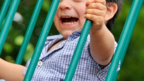 Child on playground equipment. Pic: Thinkstock