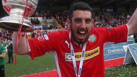 Joe Gormley was the the Premiership's top scorer last season