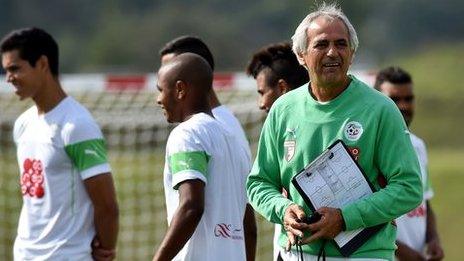 Vahid Halilhodzic hosts training with the Algeria squad