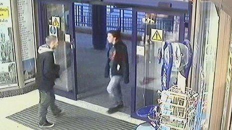 Mr Blakeley and Jayden at Oxford train station on 3 December