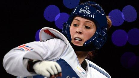 Jade Jones in action