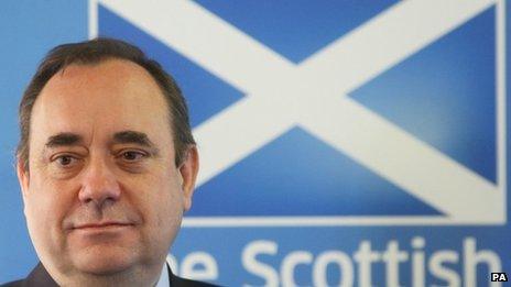 First Minister Alex Salmond