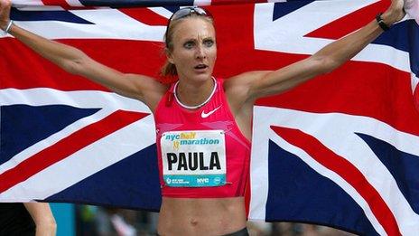 Marathon runner Paula Radcliffe