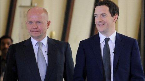 George Osborne and William Hague