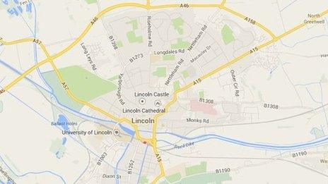 Google map of Lincoln