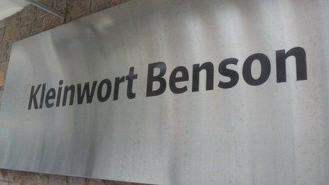 Kleinwort Benson sign