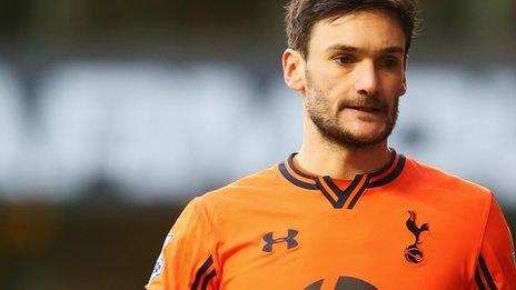 Spurs goalkeeper Hugo Lloris