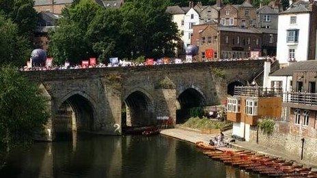 Bands at the Durham Miners' Gala