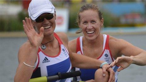 Heather Stanning (left) and Helen Glover